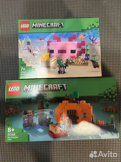 Lego minecraft 21247 21248 в наличии
