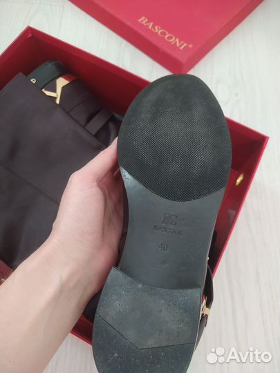 Сапоги жокейские женские натуральная кожа 40