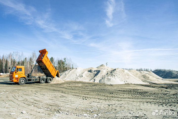 Отсев, щебень, песок, пгс, гравий (483)