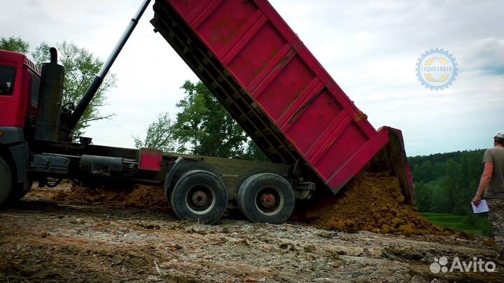 Котлованный грунт доставим от 100 кубометров