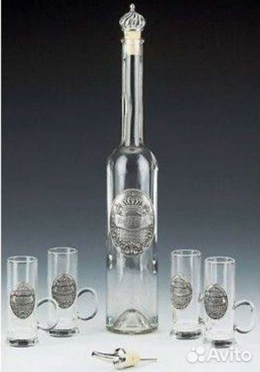 Набор для водки (6 предметов) из олова Artina