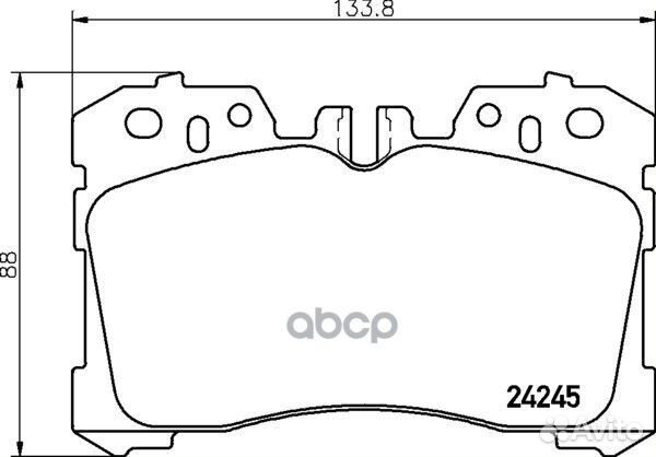 Колодки тормозные дисковые перед NP1163 NIS
