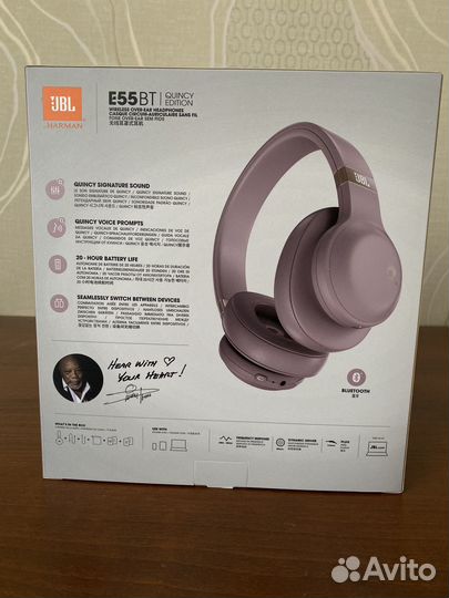 Беспроводные наушники jbl E55BT quincy edition