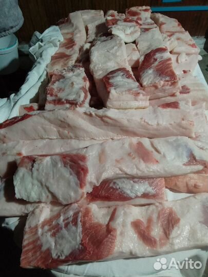 Домашние свежие сало