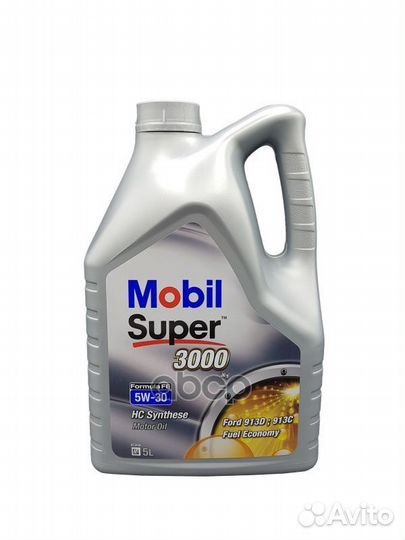 Масло моторное синтетическое 5л - mobil super 3