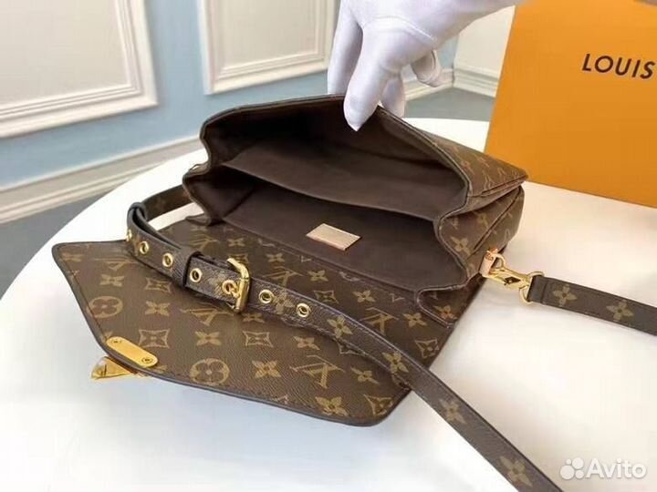 Сумка Louis Vuitton женская канва + натуральная ко