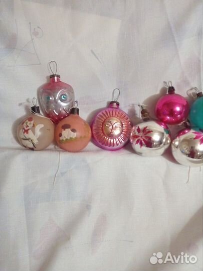 Елочные кремлевские игрушки СССР толстое стекло