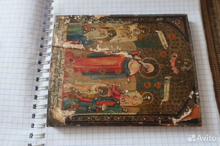 Старинная икона Богородица Всех Скорбящих Радость