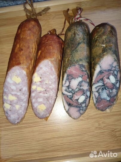 Колбаса мрамрорная ветчина