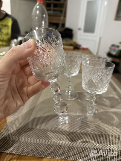 Хрустальные рюмки на ножке СССР
