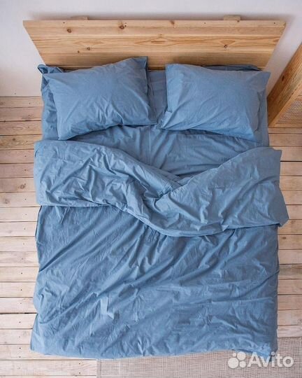 Постельное белье синий