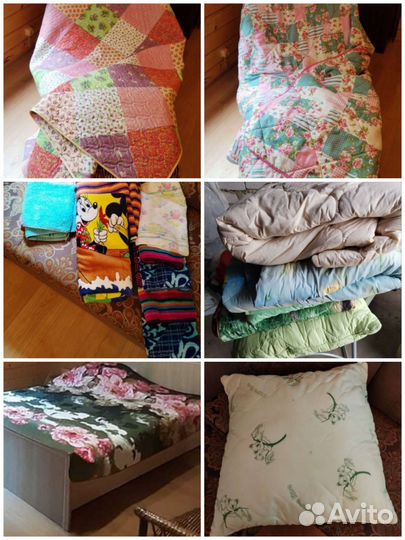 Одеяла, пледы, подушки