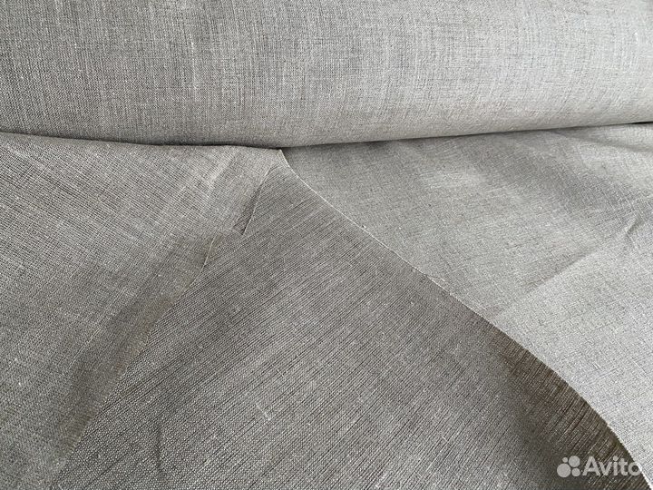Ткань холст лён в рулоне на отрез