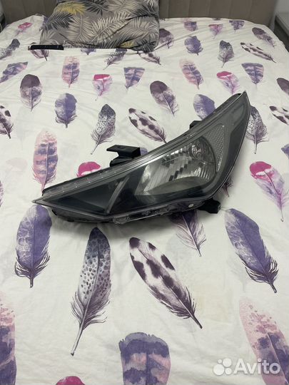 Фара левая хундай солярис 2