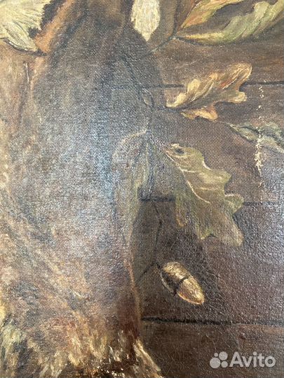 Антикварная картина Франция 1879 г