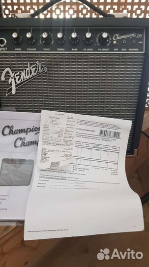 Новый) Fender Champion 20 комбик комбоусилитель