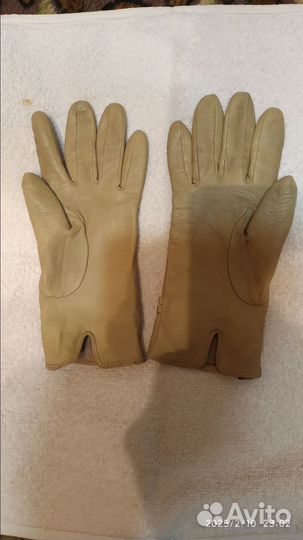 Перчатки женские кожаные 7 размер