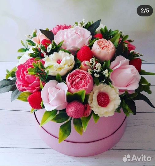 Букеты, наборы из мыла, ручная работа