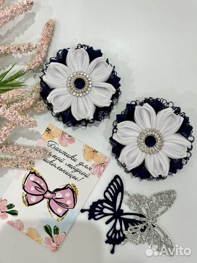 Школьные бантики ручной работы