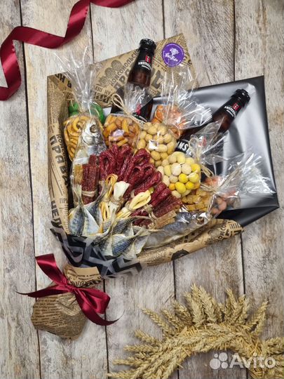 Съедобные букеты со снеками к пенному