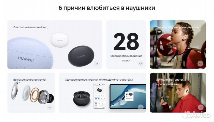 Наушники Huawei freebuds 5i (новые, запечатанные)