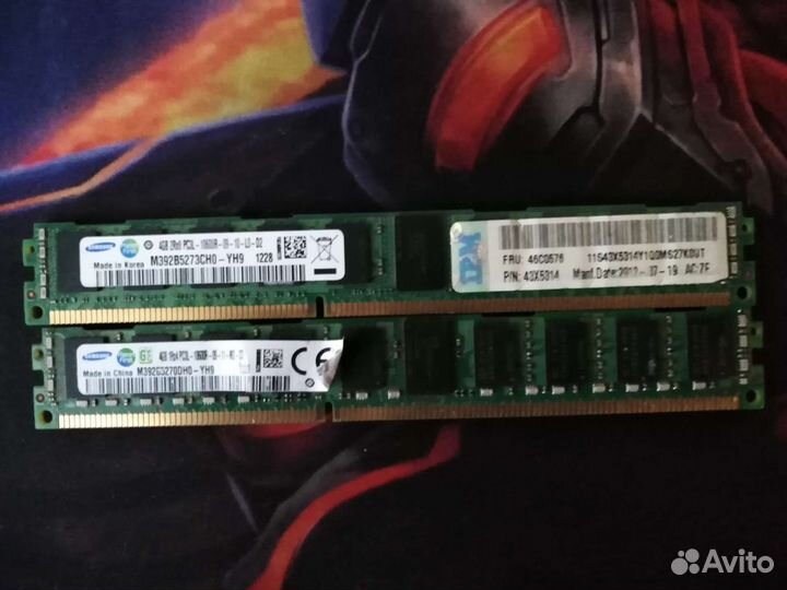 Оперативная память DDR3 1333 MHz 4Gb ECC