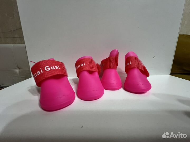 Ботиночки дождевые для маленьких собак