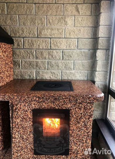 Барбекю комплекс из мрамора и Габро-диабазза