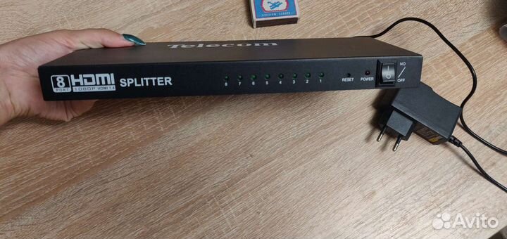 Разветвитель видеосигнала Telecom hdmi Splitter