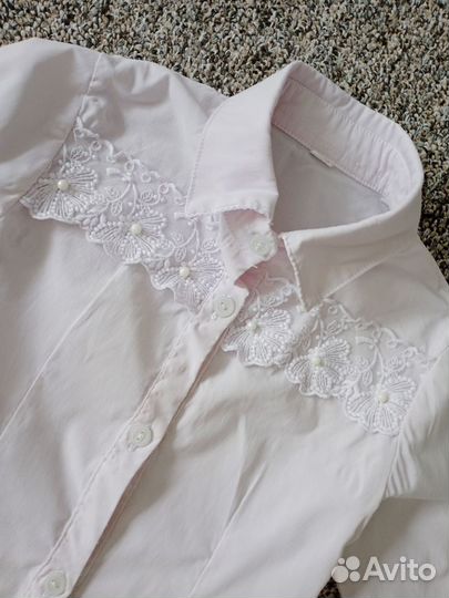 Блузка, рубашка, водолазка для девочки 128-134
