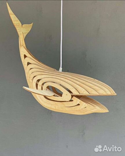 Светильник кит из фанеры