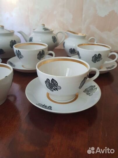 Чайный фарфоровый сервиз СССР