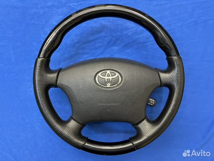 Руль Clazzio с косточкой черное дерево Prado 120