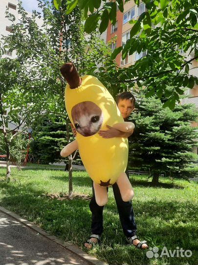 Bananacat мягкая игрушка Кот банан мем