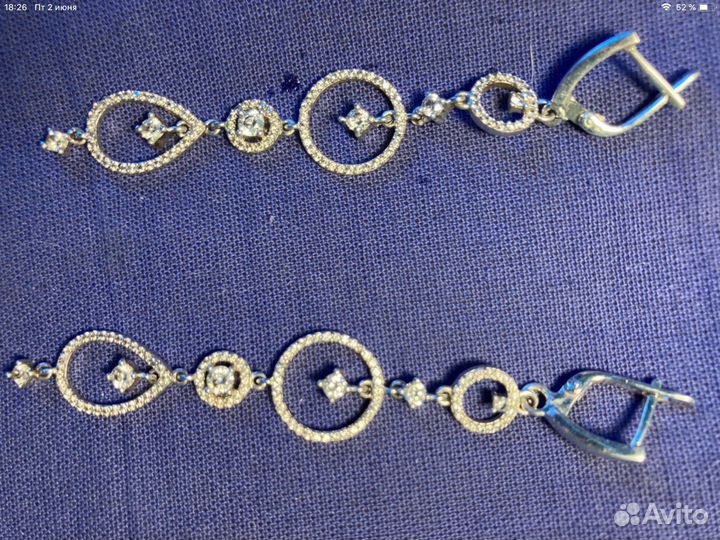 Серебряные серьги