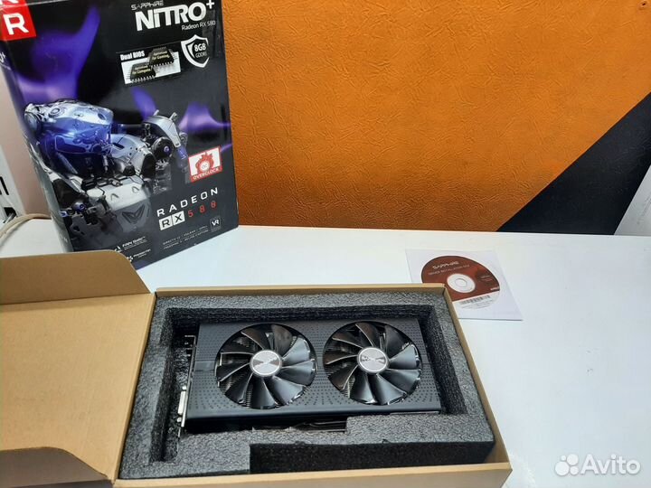 Видеокарта Saphire Nitro + RX 580 (8gb)