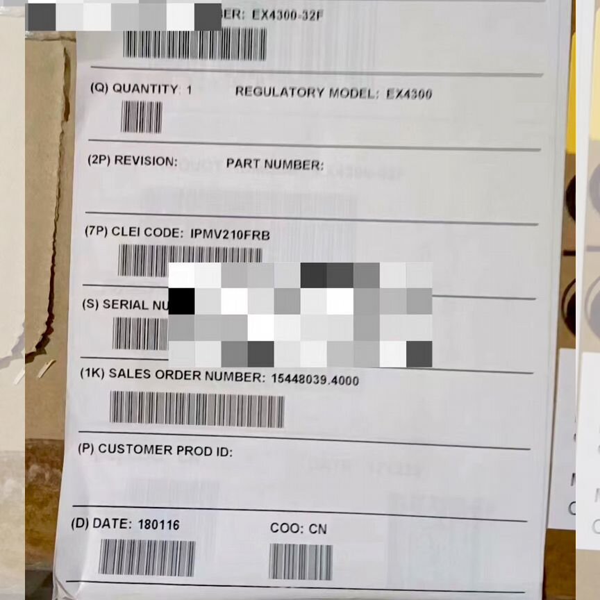 [EX4300-32F] Коммутатор Juniper (32*Sfp, 4*Sfp+) Ex4300-32f