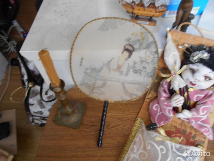 Антикварный japan веер