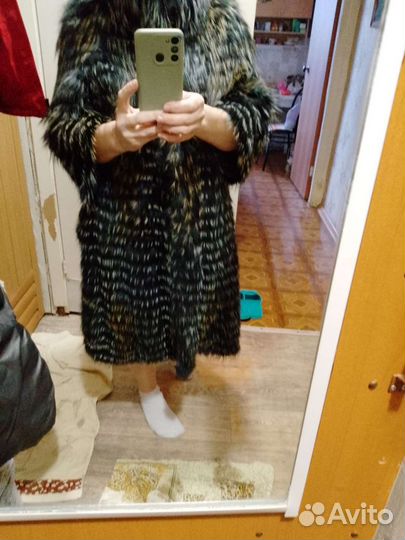 Меховой кардиган