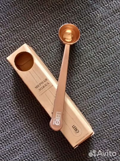 Ложка мерная для кофе с зажимом-клипсой