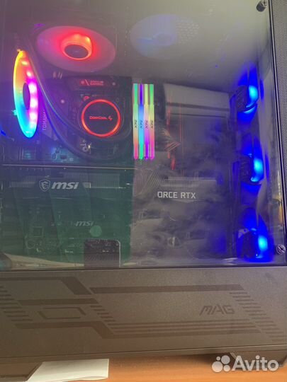 Игровой пк с монитором 144 гц,клавиатура с мышкой