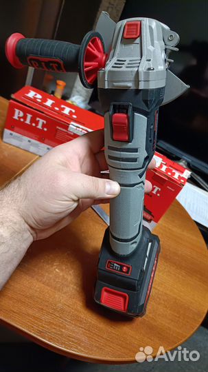 Аккумуляторная болгарка pit, аккумулятор 4 Ач