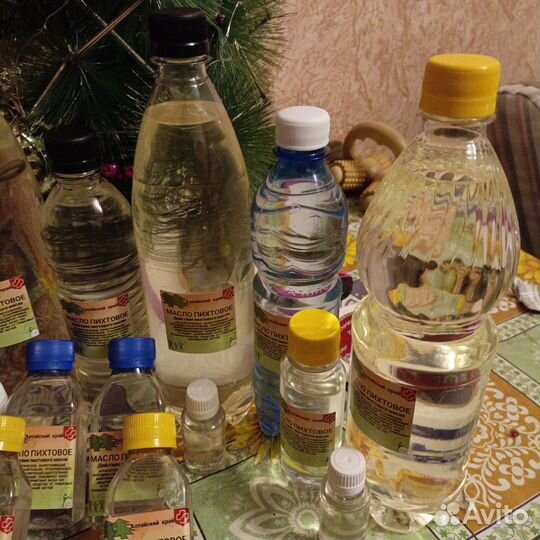 Пихтовое масло для бани 1 литр и 30 мл в подарок