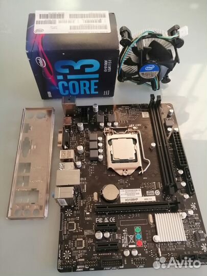 Процессор i3-9100f + H310 + DDR4 8Gb