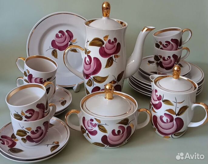Сервиз чайный, кофейный. Краснодарская Чайка