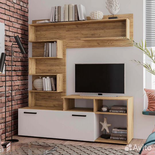 Гостиная Евро Крафт + Белый