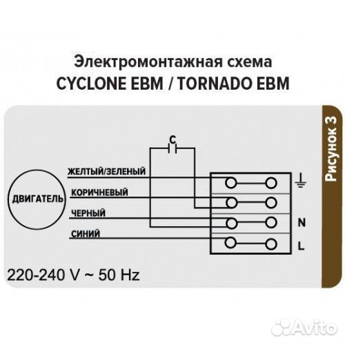 Tornado EBM 315 канальный вентилятор