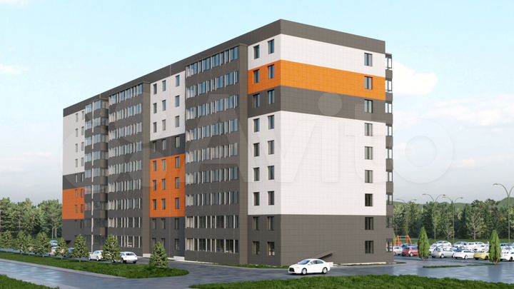2-к. квартира, 68,8 м², 2/9 эт.