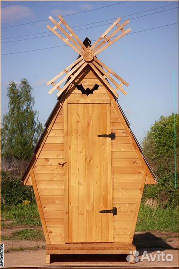 Дачный туалет деревянный HAT116