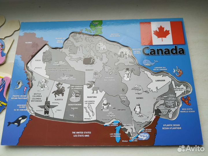 Пазлы детские деревянные Канада Canada